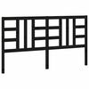 vidaXL Cabecero de cama madera maciza de pino negro 186x4x100 cm
