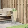 vidaXL Jardinera Plateado 30 x 30 x 75 cm Acero Galvanizado