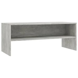 vidaXL Mueble de TV madera contrachapada gris hormig&oacute;n 100x40x40 cm