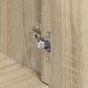 vidaXL Aparador de madera contrachapada color roble Sonoma 88x30x70 cm