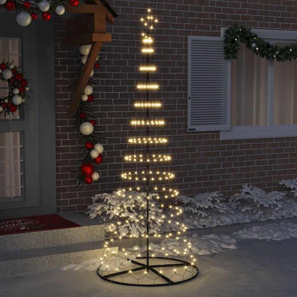 vidaXL &Aacute;rbol de Navidad LED con 295 LED C&aacute;lido 250 cm Metal
