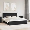 vidaXL Estructura de cama Negro 200 x 200 cm Madera Ingenieril