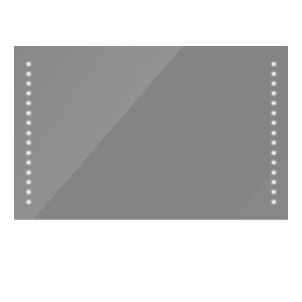 vidaXL Espejo de pared con luces LED 100x60 cm