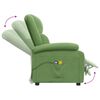 vidaXL Sillón de masaje eléctrico terciopelo verde claro