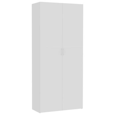 vidaXL Armario de almacenaje madera de ingeniería blanco 80x35,5x180cm