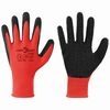 vidaXL Guantes de Trabajo 12 uds. Rojo y Negro 7 / S