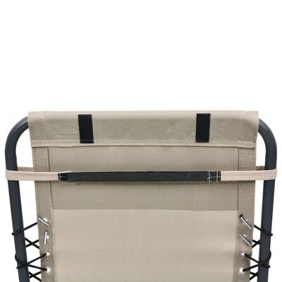 vidaXL Reposacabezas de silla de jardín textilene crema 40x7,5x15 cm