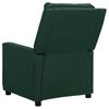 vidaXL Sill&oacute;n de masaje el&eacute;ctrico tela verde oscuro