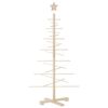 vidaXL &Aacute;rbol de Navidad de madera de adorno madera maciza pino 125 cm