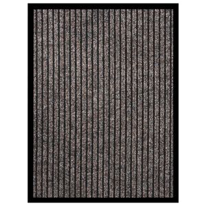 vidaXL Felpudo de rayas beige 40x60 cm