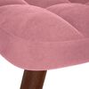 vidaXL Sillón de relax con reposapiés terciopelo rosa