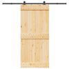 vidaXL Puerta corredera con herrajes madera maciza de pino 95x210 cm