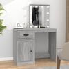 vidaXL Tocador con LED madera contrachapada gris Sonoma 90x50x132,5cm