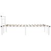 vidaXL Estructura de cama sin colch&oacute;n metal blanco 120x200 cm