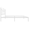 vidaXL Estructura cama sin colchón con cabecero metal blanco 100x190cm