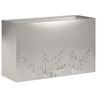 vidaXL Macetero de Jard&iacute;n Plateado 80 x 30 x 49 cm Acero inoxidable