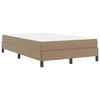 vidaXL Estructura de cama con colch&oacute;n Capuchino 120 x 190 cm tela