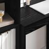 vidaXL Escritorio con caj&oacute;n 2 pcs Roble Negro