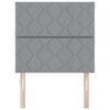 vidaXL Cabecero Gris Claro 100 cm tela