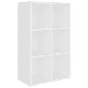 vidaXL Estanter&iacute;a/Aparador madera de ingenier&iacute;a blanco 66x30x98 cm