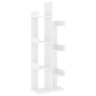 vidaXL Estantería de madera de ingeniería blanco 48x25,5x140 cm
