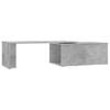 vidaXL Mesa de centro madera contrachapada gris hormig&oacute;n 150x50x35 cm
