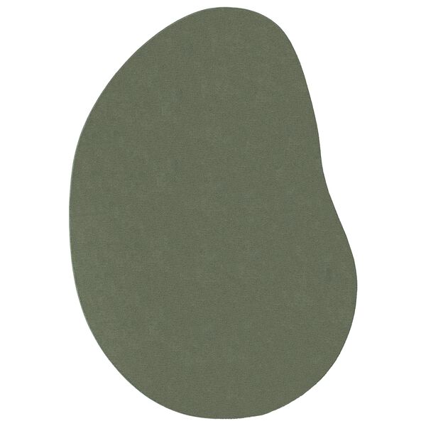 vidaXL Alfombra Verde bosque 100 x 200 cm Poliéster