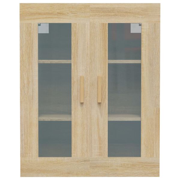 vidaXL Armario colgante de pared roble Sonoma 69,5x34x90 cm