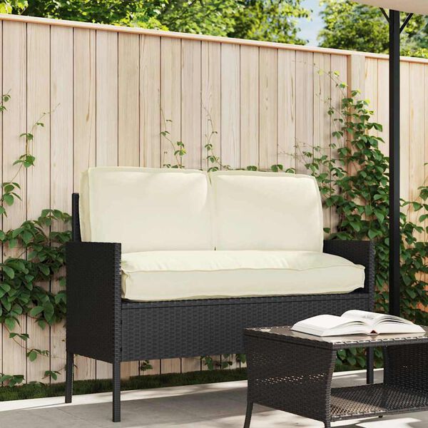 vidaXL Juego de cojines de paleta 3 pcs Crema 120 x 60 x 12 cm