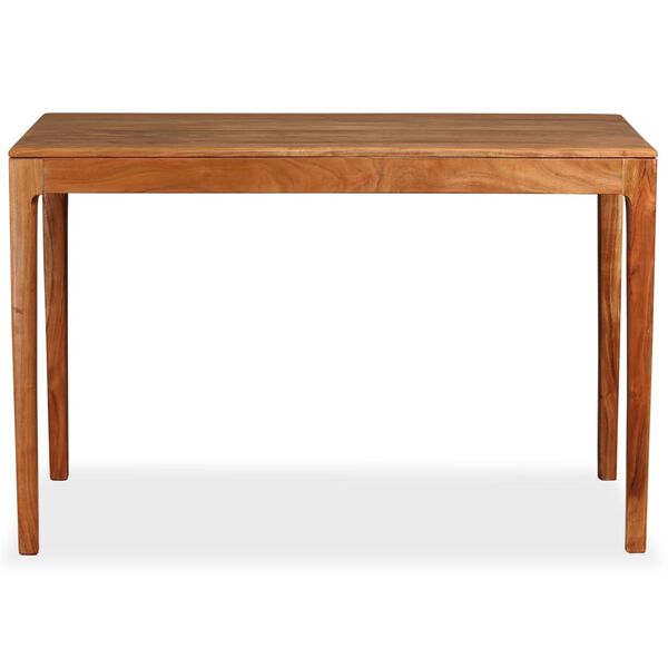vidaXL Mesa de comedor de madera maciza 118x60x76 cm