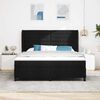 vidaXL Cama tipo Box Spring con colch&oacute;n Negro 180 x 200 cm tela