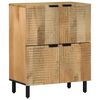 vidaXL Aparador marr&oacute;n 60x33x75 cm madera maciza mango
