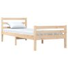 vidaXL Estructura de cama sin colchón madera maciza 90x200 cm
