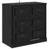 vidaXL Vitrina Roble Negro 70 x 35,5 x 67,5 cm Madera de ingenier&iacute;a