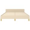 vidaXL Cama sin colch&oacute;n tela color crema 140x190 cm