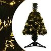 vidaXL &Aacute;rbol de Navidad de fibra &oacute;ptica 64 cm 12 LED Blanco C&aacute;lido PVC