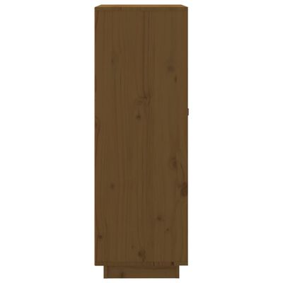 vidaXL Botellero de madera maciza de pino marrón miel 45x34x100 cm