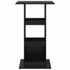 vidaXL Mesa de Bar Roble Negro 60 x 60 x 100 cm Madera contrachapada