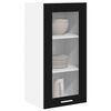 vidaXL Mueble colgante con almacenamiento Roble Negro 40 x 31 x 80 cm