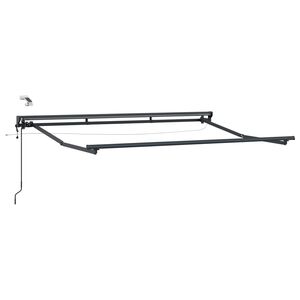 vidaXL Marco de toldo el&eacute;ctrico con LEDs Antracita 2,5 x 2 m Aluminio