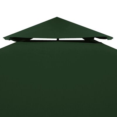 vidaXL Cubierta de repuesto de cenador 310 g/m² verde 3x3 m