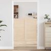 vidaXL Puertas batientes dise&ntilde;o de lamas 2 par 100x100cm madera pino