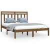 vidaXL Estructura de cama madera maciza de pino marr&oacute;n miel 160x200 cm