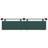 vidaXL Cabecera Colgante Liso Verde oscuro 210 x 55 x 5 cm tela