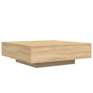 vidaXL Mesa de centro madera de ingenier&iacute;a roble Sonoma 100x100x31 cm