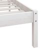 vidaXL Estructura de cama individual sin colch&oacute;n madera pino blanco
