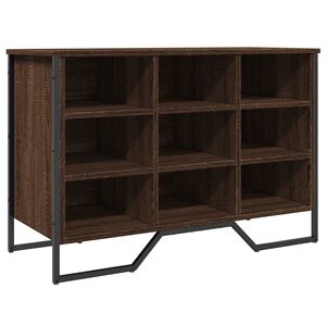 vidaXL Zapatero de madera de ingenier&iacute;a roble ahumado 90x38x61,5 cm