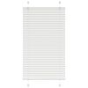 vidaXL Estor Plisado blanco 70x100 cm Tela Ancho 69,4 cm Poli&eacute;ster