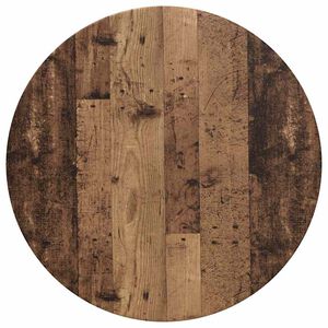 vidaXL Encimera Madera envejecida &Oslash; 70 x 1,5 cm Madera de ingenier&iacute;a