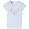 Camiseta infantil azul claro 92